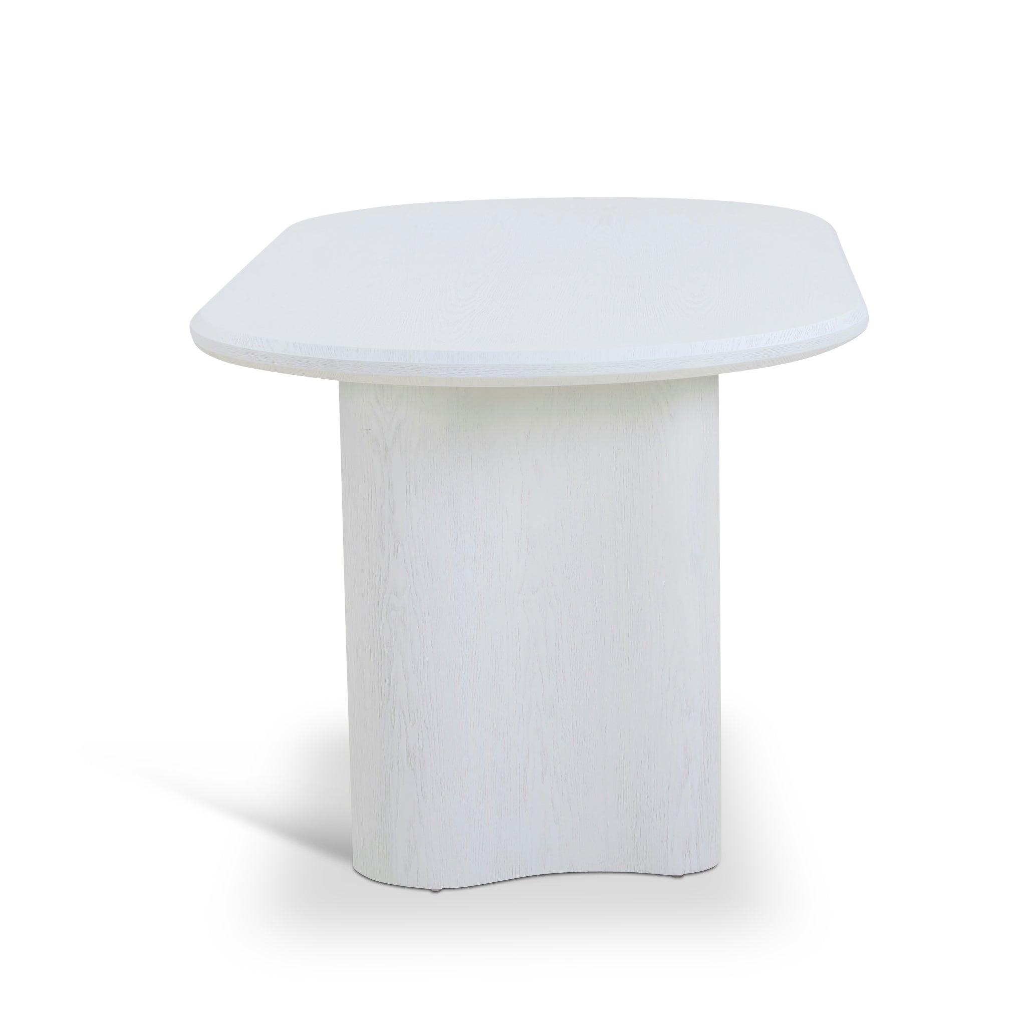 1.8m Oval Dining Table - White