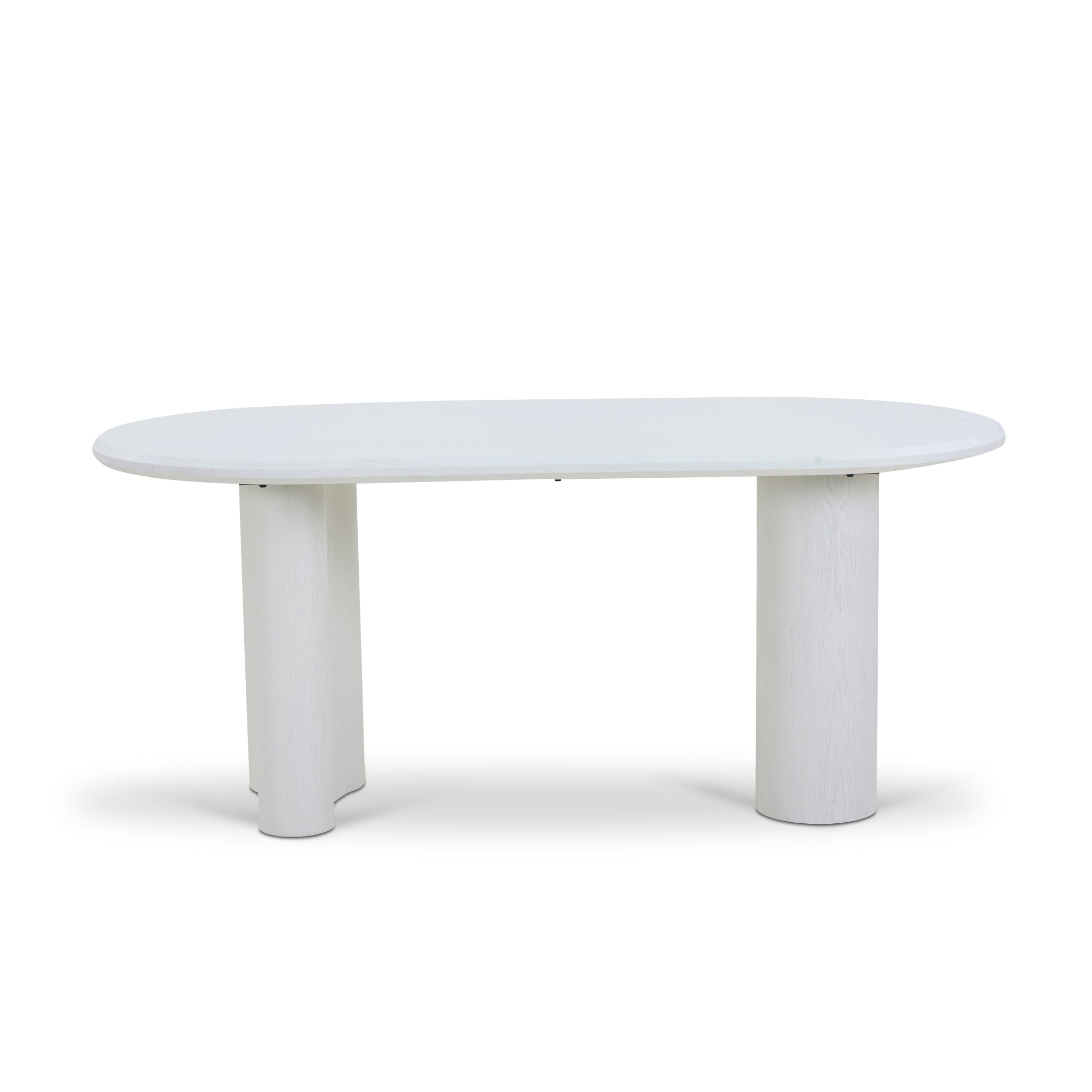 1.8m Oval Dining Table - White - image 4
