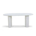 1.8m Oval Dining Table - White - image 4