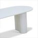 1.8m Oval Dining Table - White - image 6