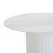 1.2m Round Travertine Dining Table - White - image 6