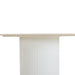 1.2m Round Travertine Dining Table - White - image 7