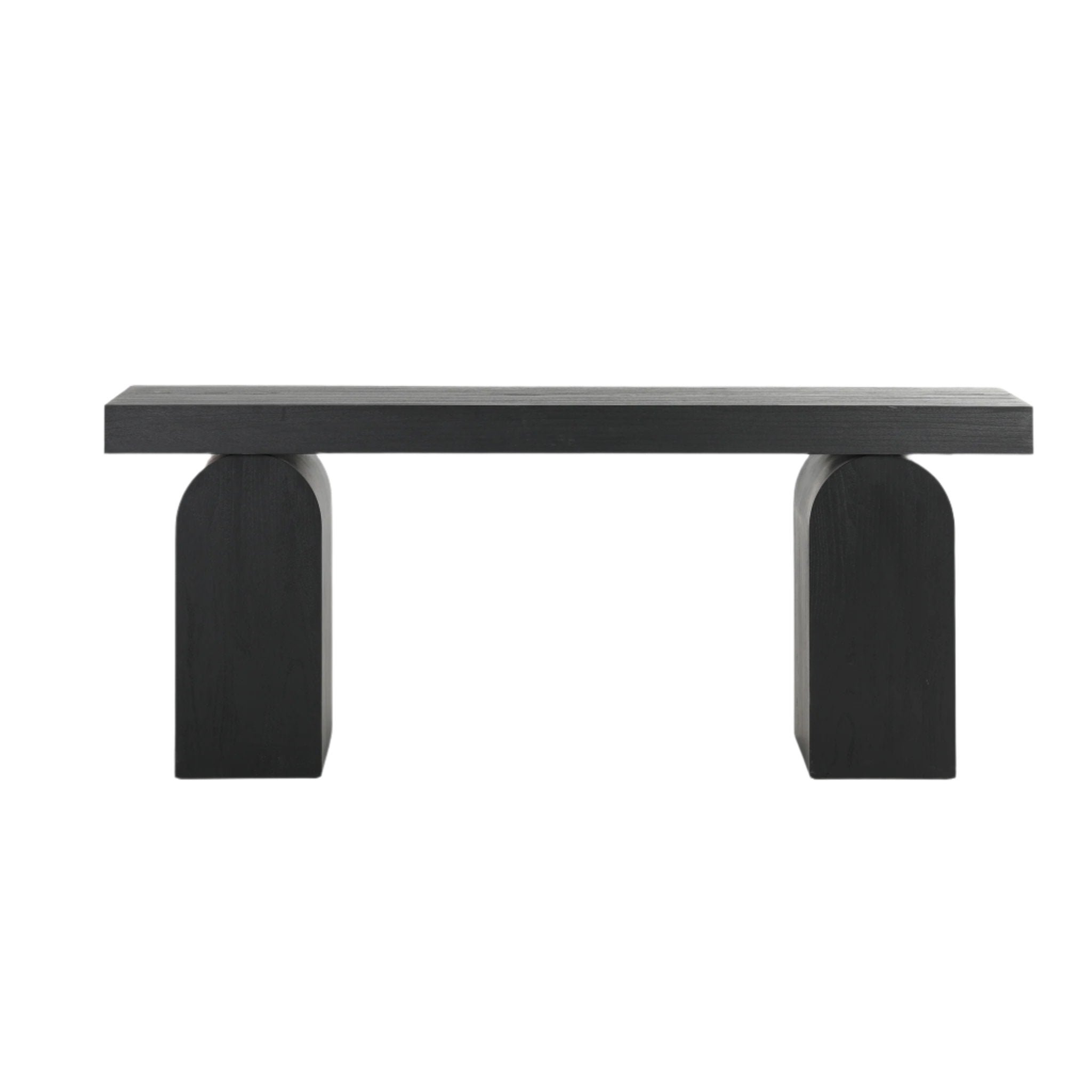 1.9m New Elm Console Table - Full Black