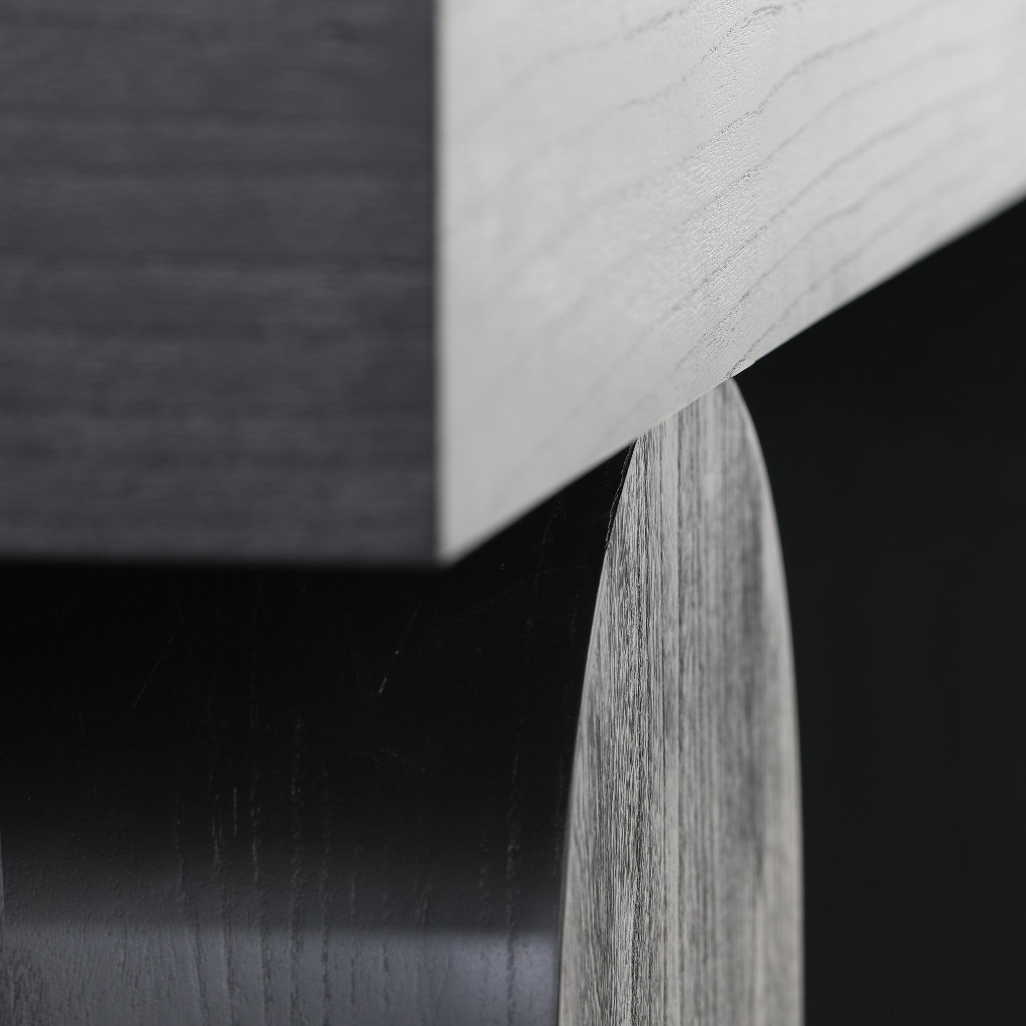 1.9m New Elm Console Table - Full Black