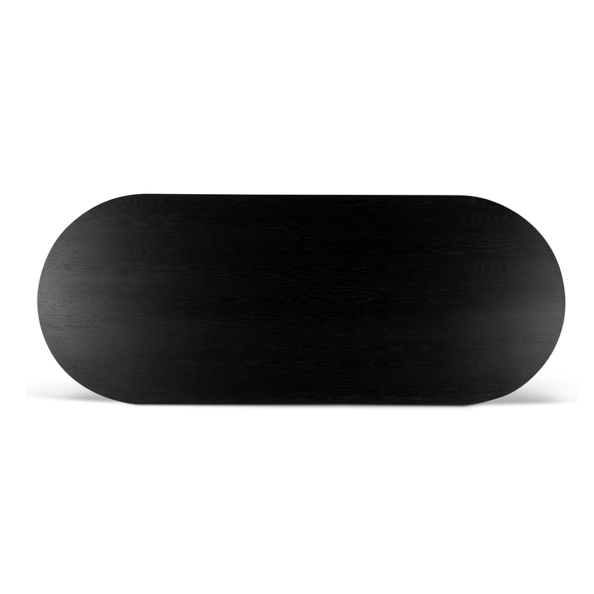 2.5m Wooden Dining Table - Black