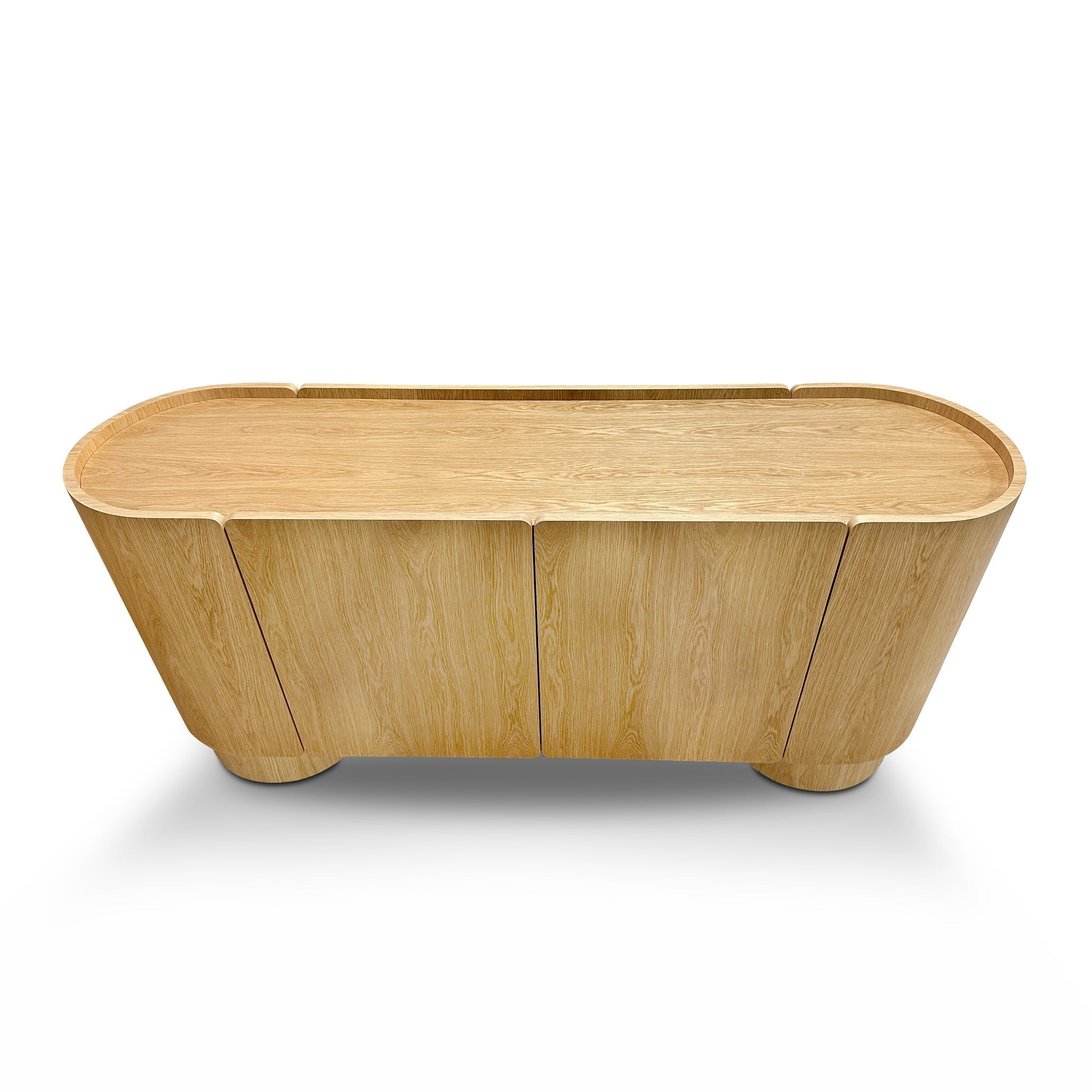 60cm Bedside Table - Natural Oak with Marble Top