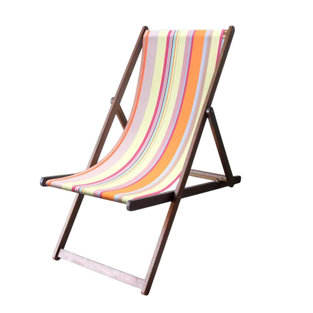 Deckchair Hardwood Synthetic - June Sunset