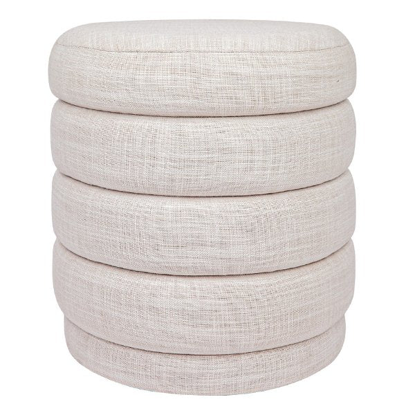 Demi Stool - Off White Linen
