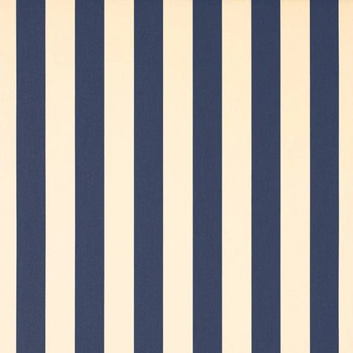 Director Chair Teak Synthetic - Navy / Cream