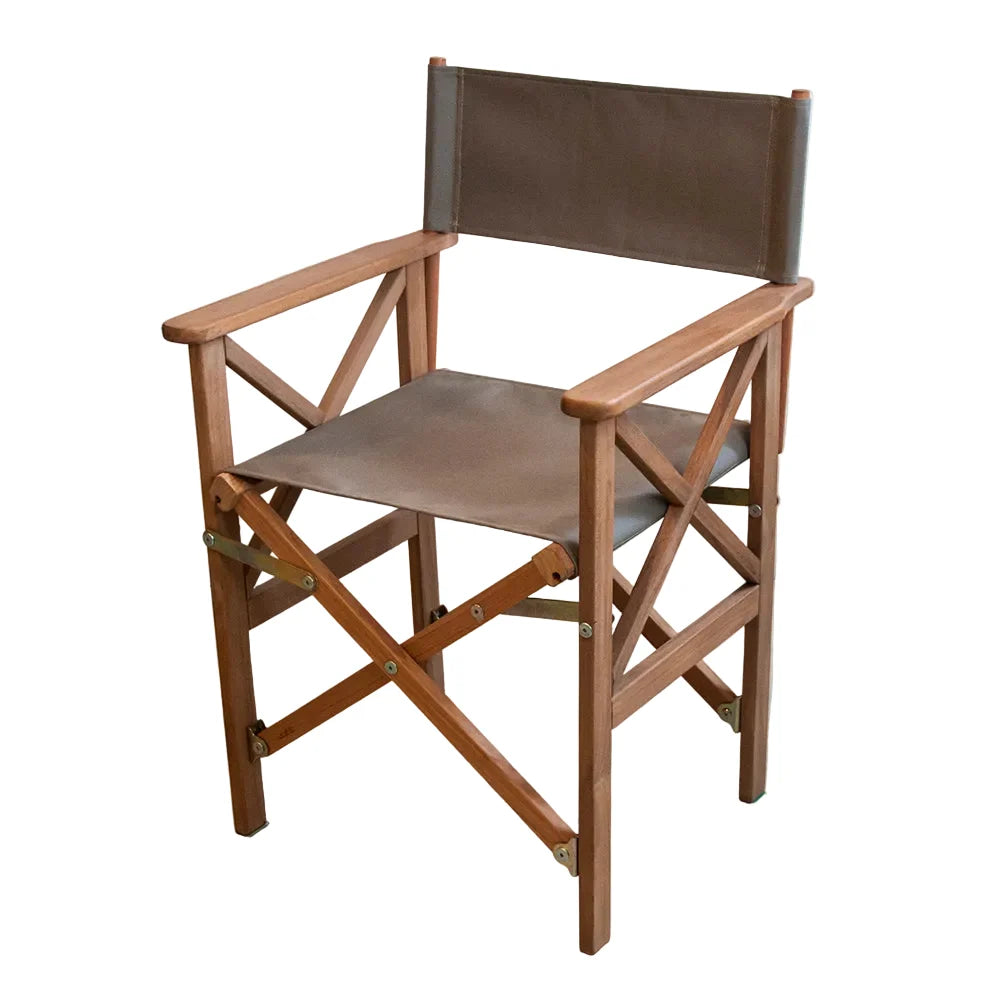 Director's Chair Teak Synthetic - Taupe