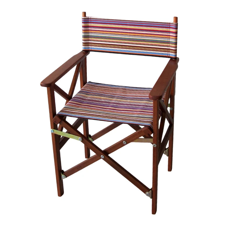 Director's Chair Hardwood Cotton - Tom Multi