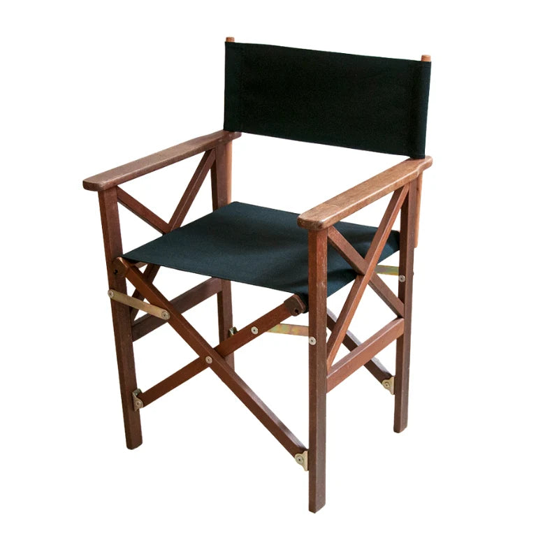 Director's Chair Hardwood Synthetic - Black