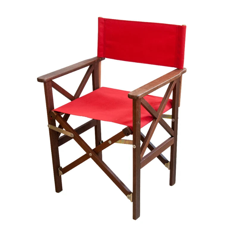 Director's Chair Hardwood Synthetic - Red