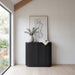 100cm Wooden Storage Cabinet - Black - image 2
