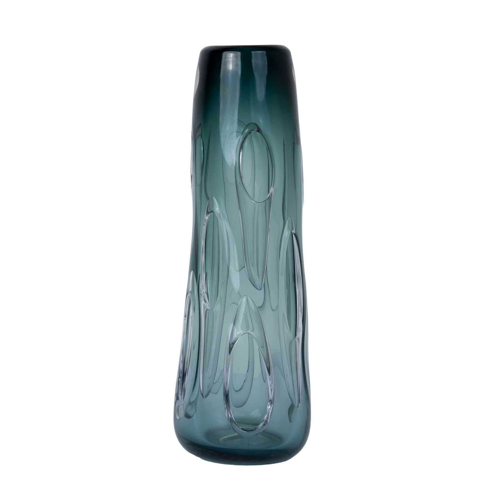 Showcasing Badeta Shadow Green Vase Style A FB-E25085A Vase by Calibre Furniturs