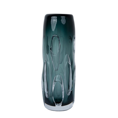 Showcasing Relocora Shadow Green Vase Style B FB-E25085B Vase by Calibre Furniturs