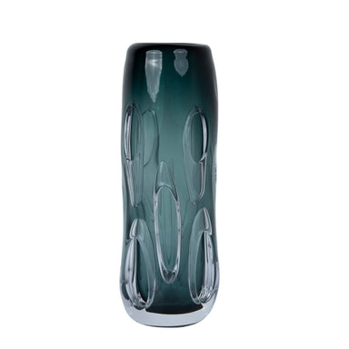 Showcasing Relocora Shadow Green Vase Style B FB-E25085B Vase by Calibre Furniturs