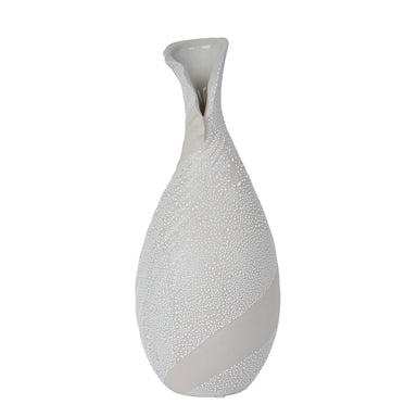 Showcasing Simavela Bead-Dot Gooseneck Vase Style B FF-D25152B Vase by Calibre Furniturs