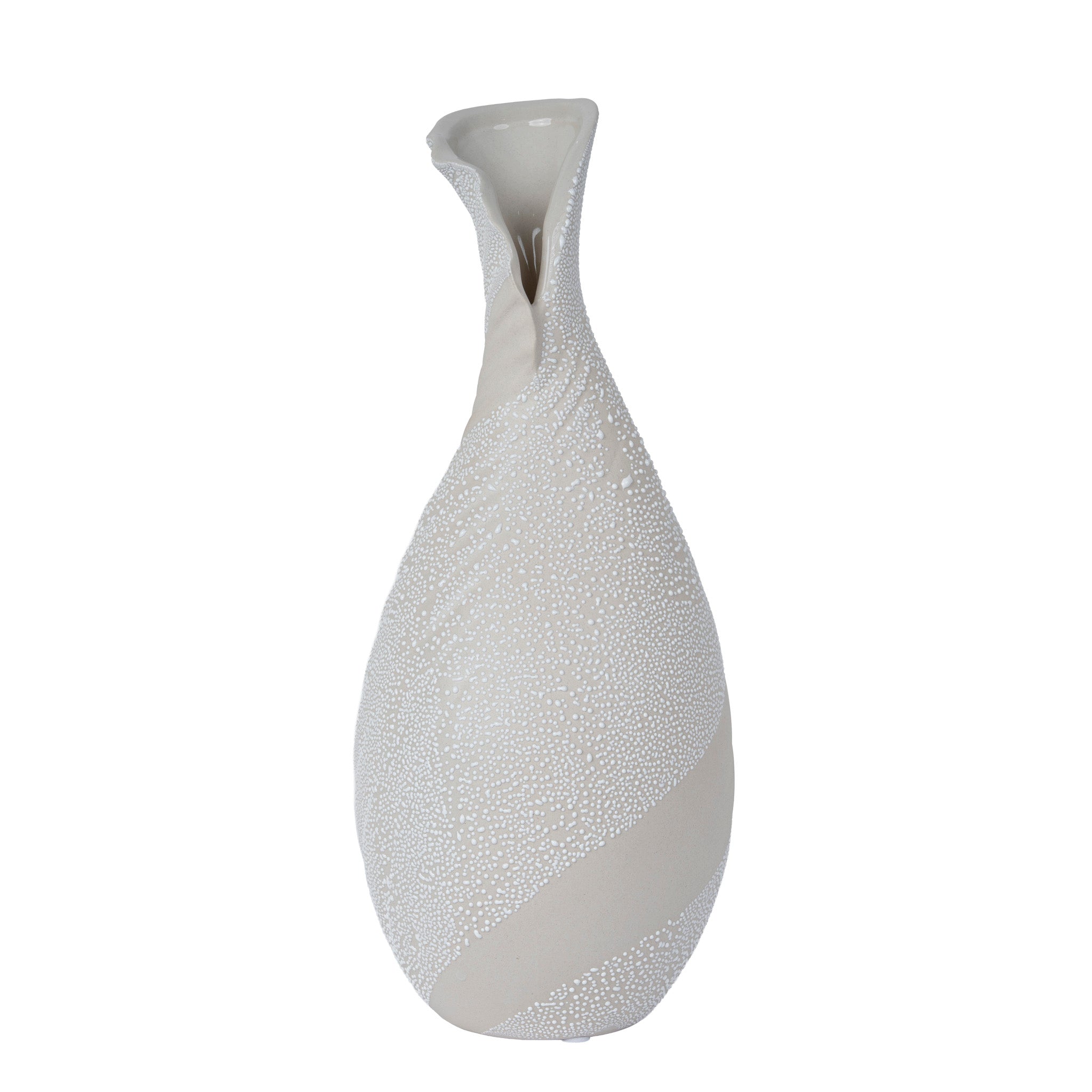 CAC12329-FC Bead-Dot Gooseneck Vase Style B