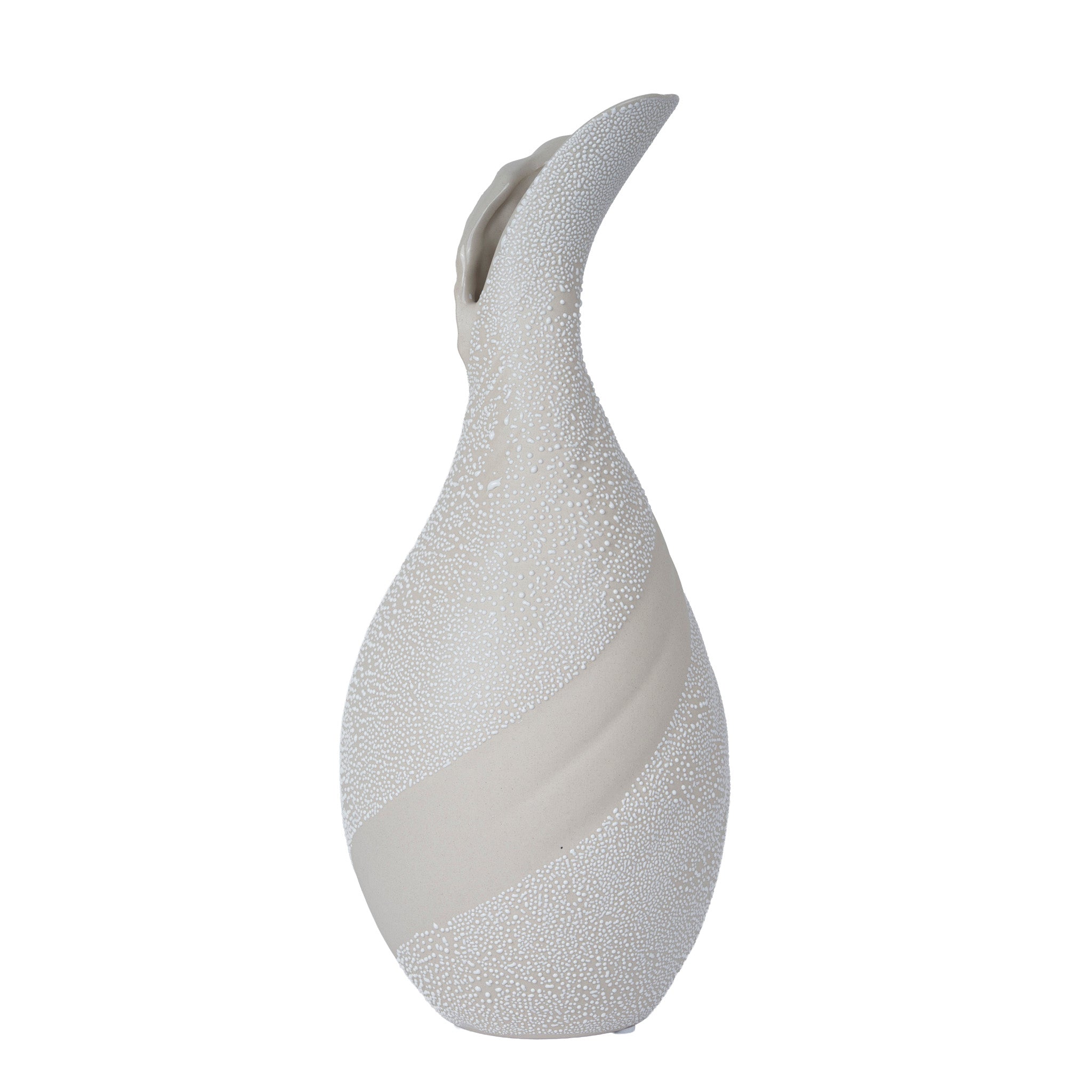 CAC12329-FC Bead-Dot Gooseneck Vase Style B