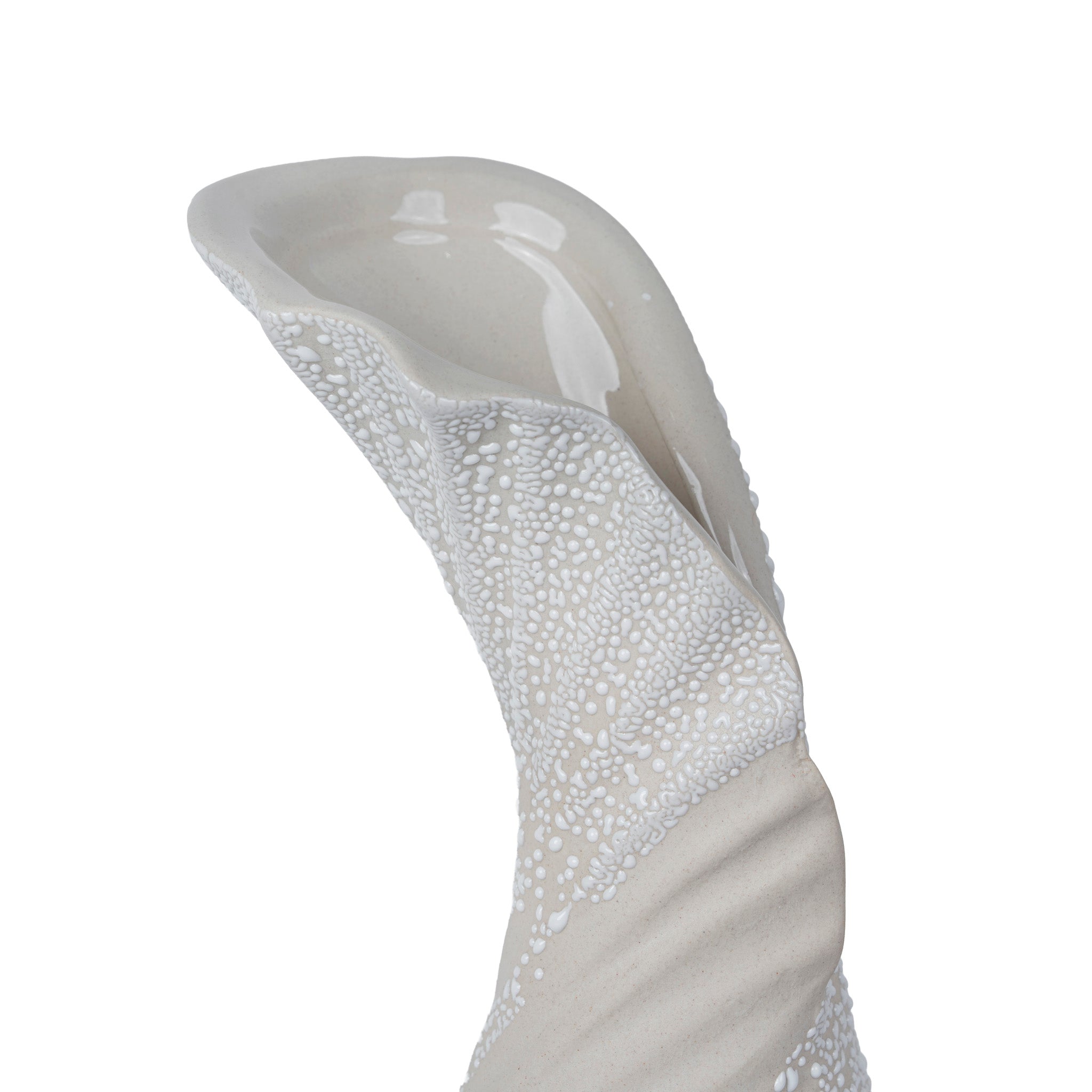 CAC12329-FC Bead-Dot Gooseneck Vase Style B