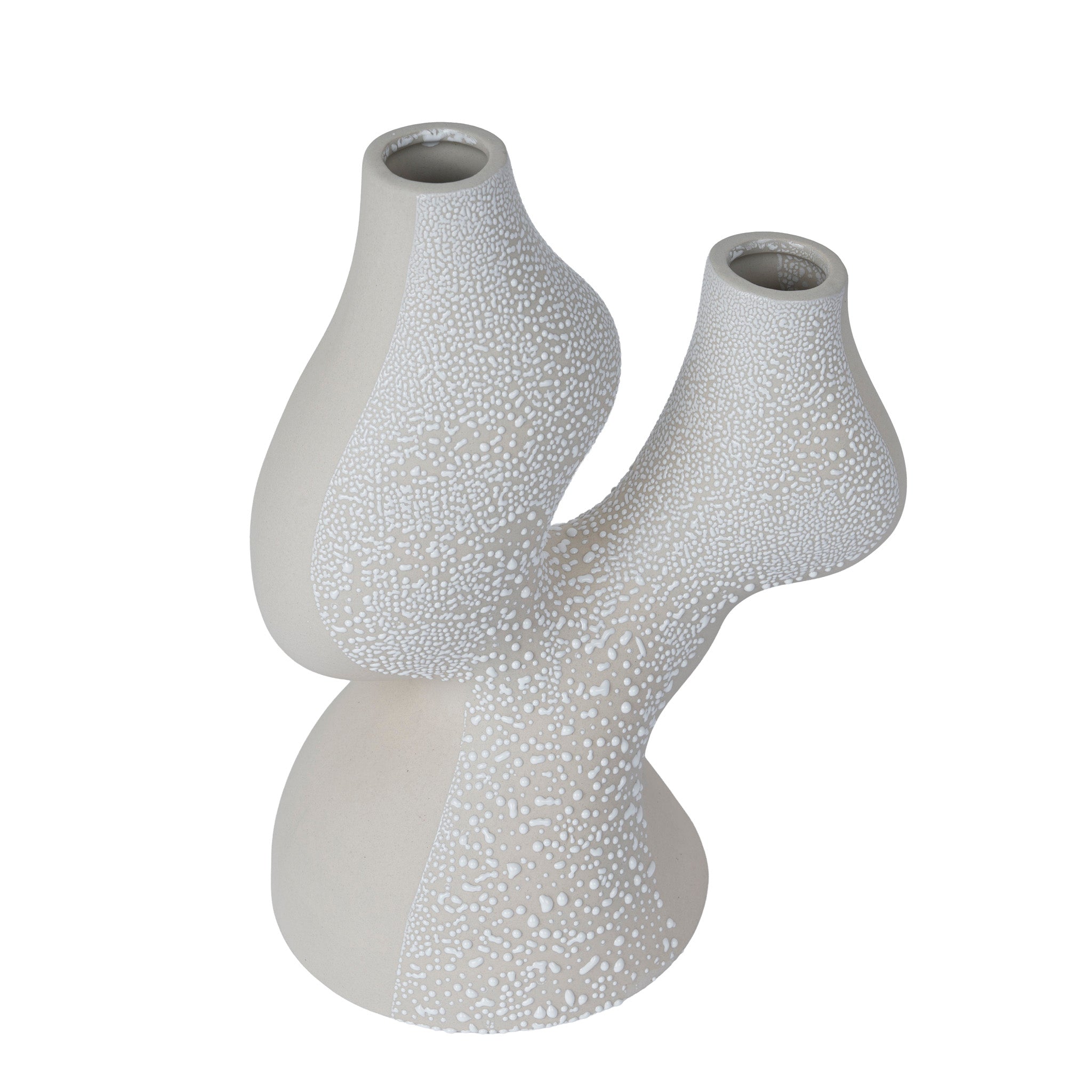 Bead-Dot Double Head Vase Style C