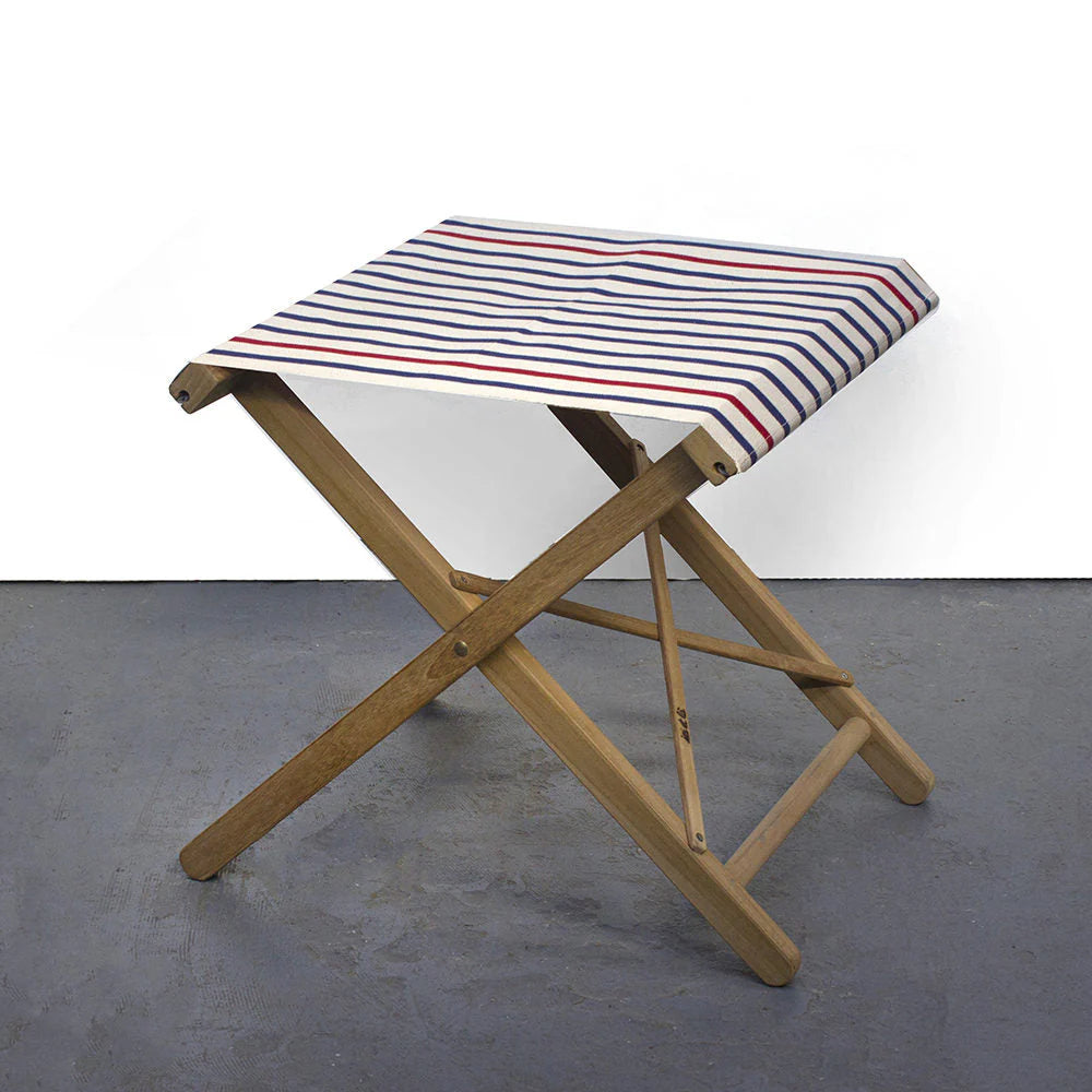 Folding Stool Cotton Fabric - Teak