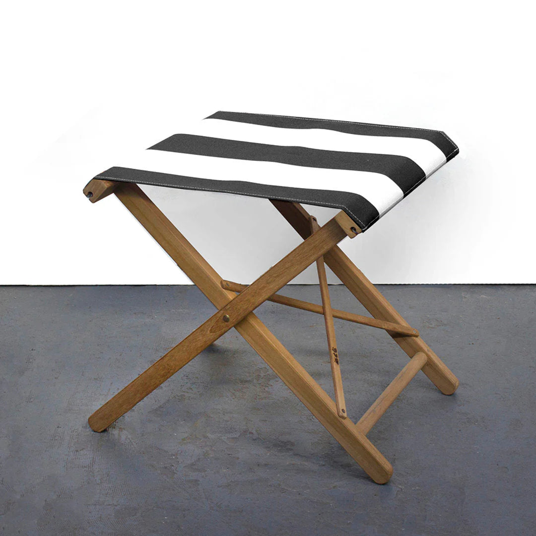 Folding Stool Synthetic Fabric - Teak