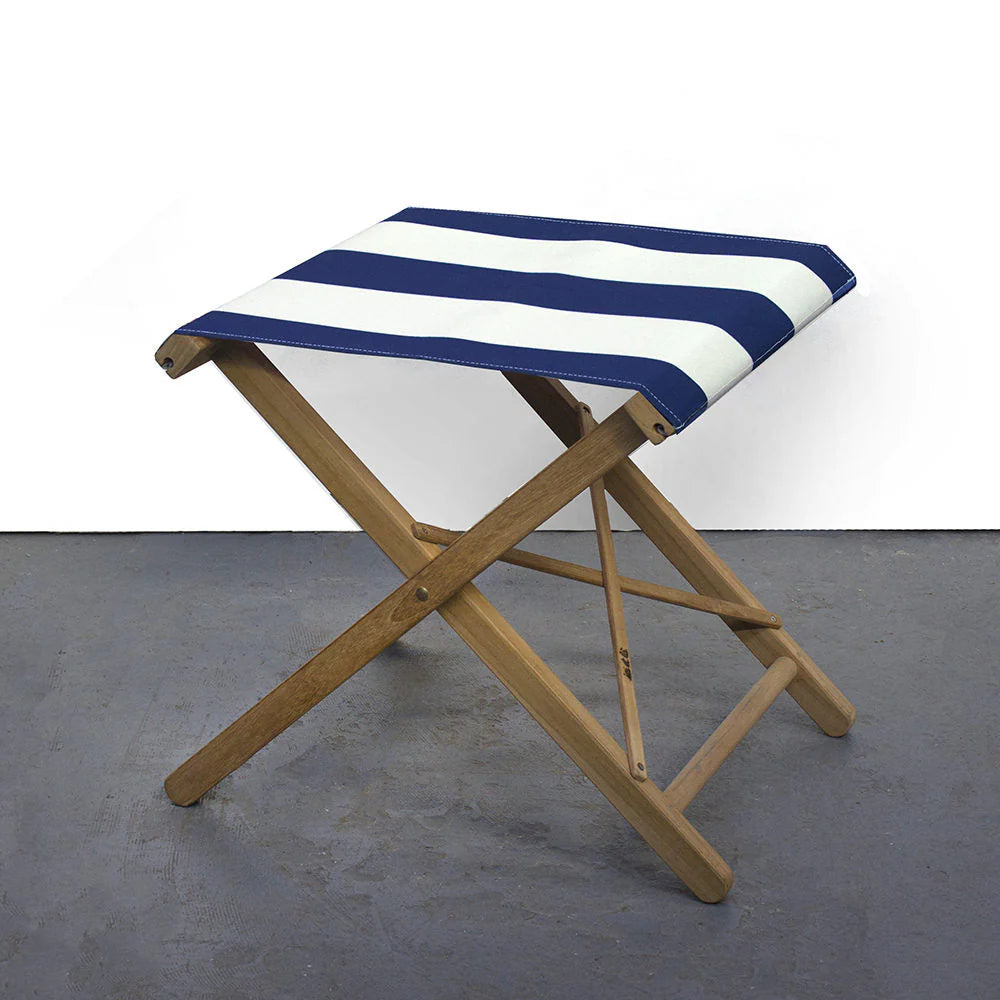 Folding Stool Synthetic Fabric - Teak