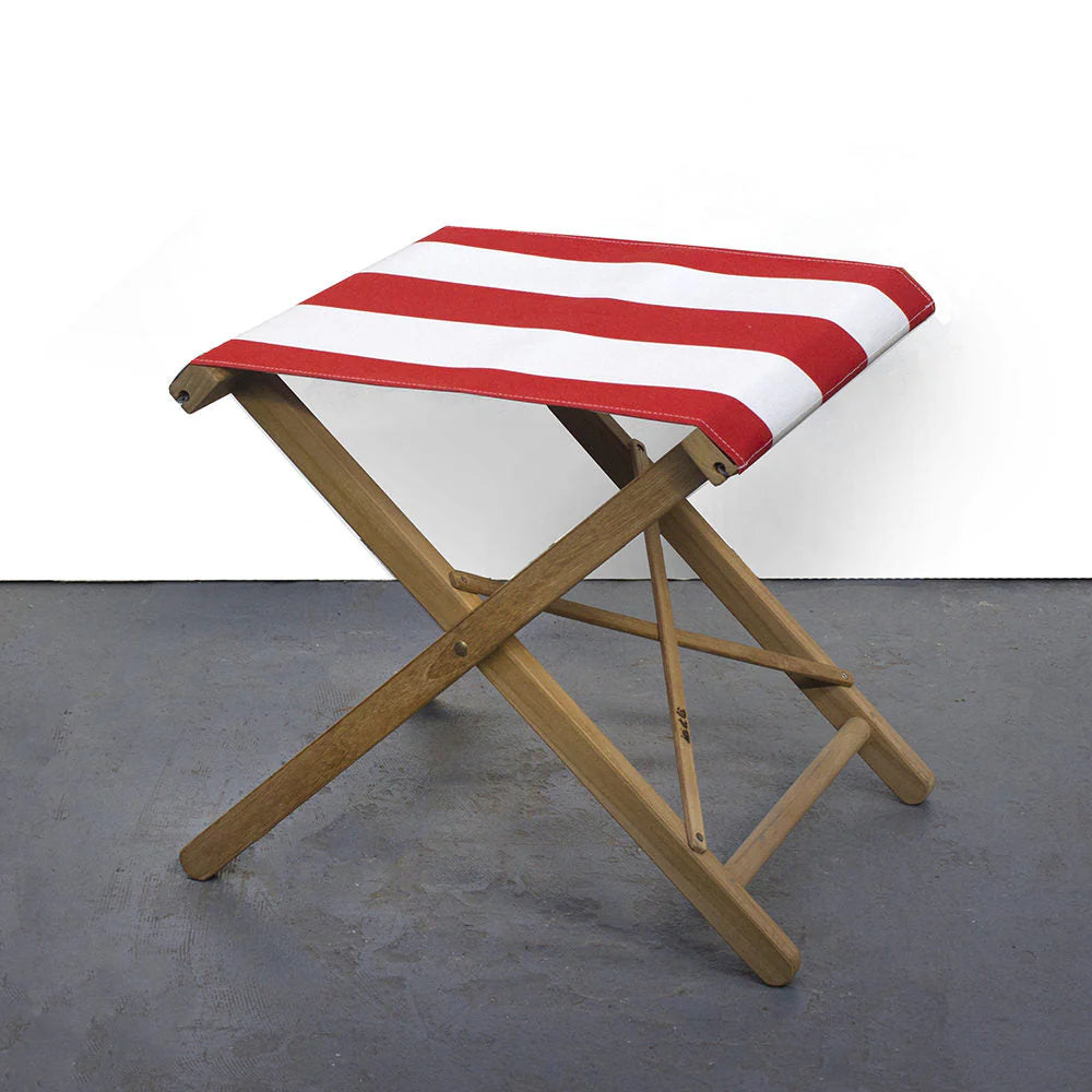 Folding Stool Synthetic Fabric - Teak