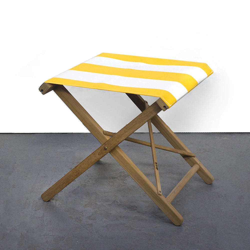 Folding Stool Synthetic Fabric - Teak