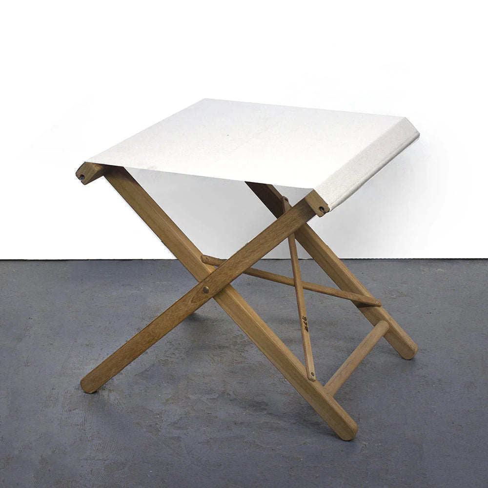 Folding Stool Synthetic Fabric - Teak