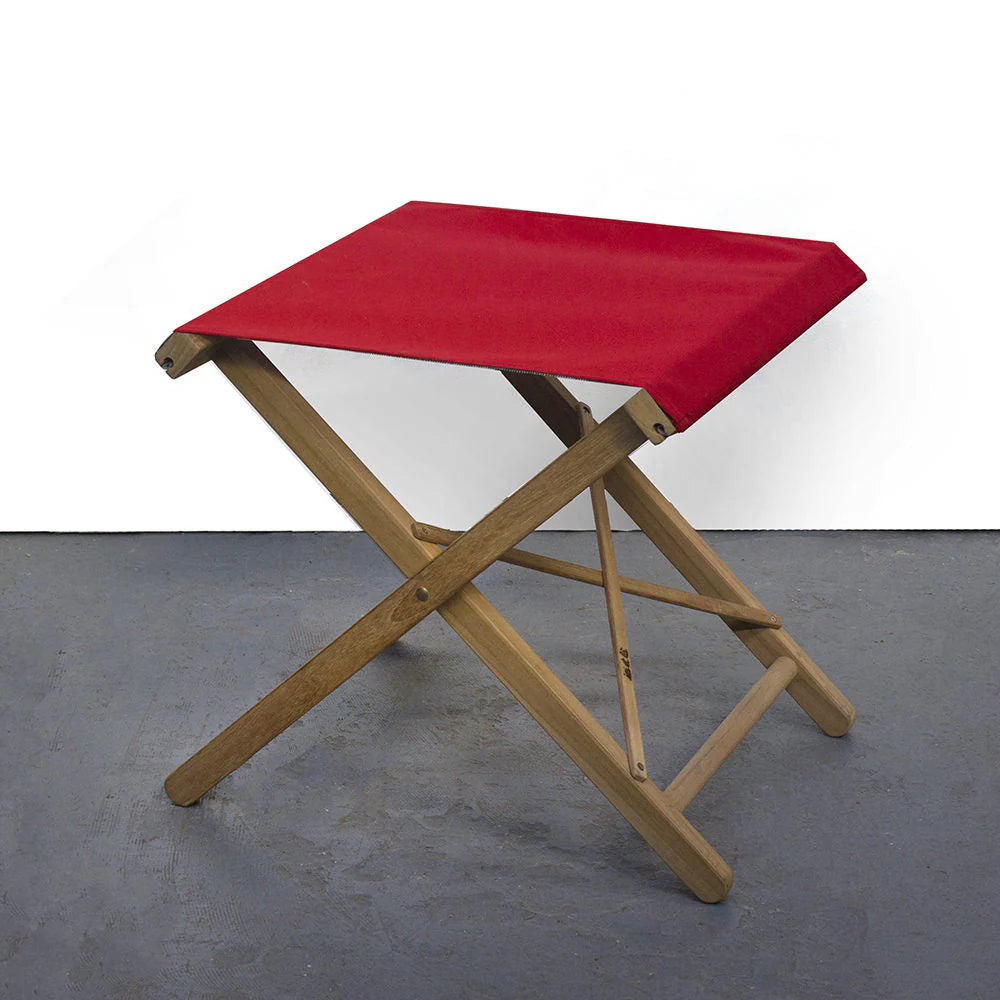 Folding Stool Synthetic Fabric - Teak