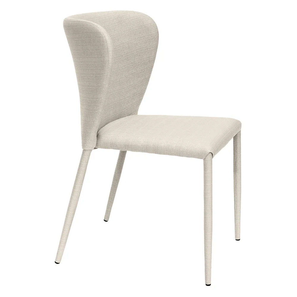 Foley Dining Chair Set of 2 - Natural w Fabric Legs