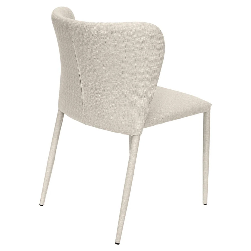 Foley Dining Chair Set of 2 - Natural w Fabric Legs