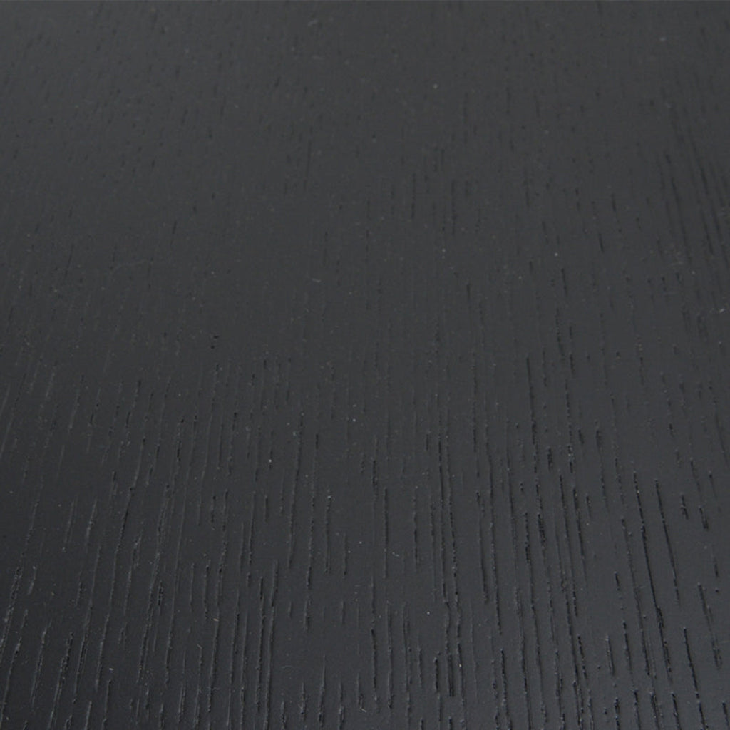 CCF391L-BB 90cm Round Coffee Table - Black Oak Top - Black Frame - Last one