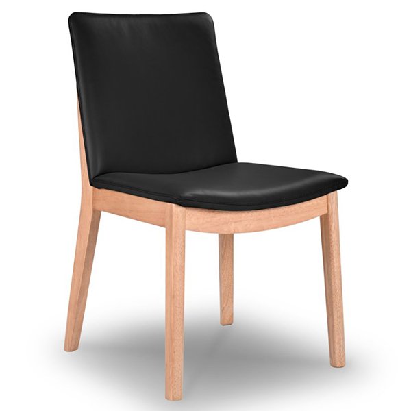 Grant Leather Dining Chair - Onyx
