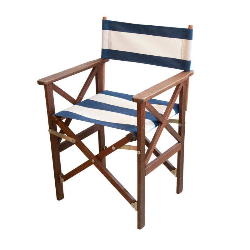 Replacement Sling Directors Chair Synthetic - Navy Blue/Cream