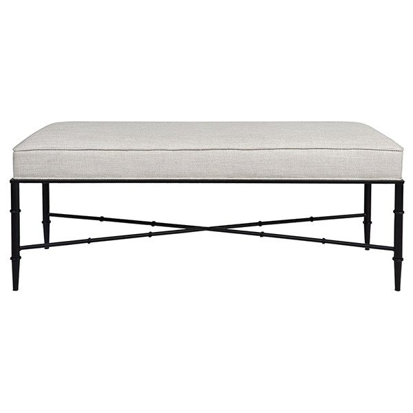Hacienda Bench Ottoman - Natural Linen