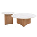 Nested Travertine Coffee Table - Natural - image 2