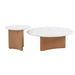 Nested Travertine Coffee Table - Natural - image 4