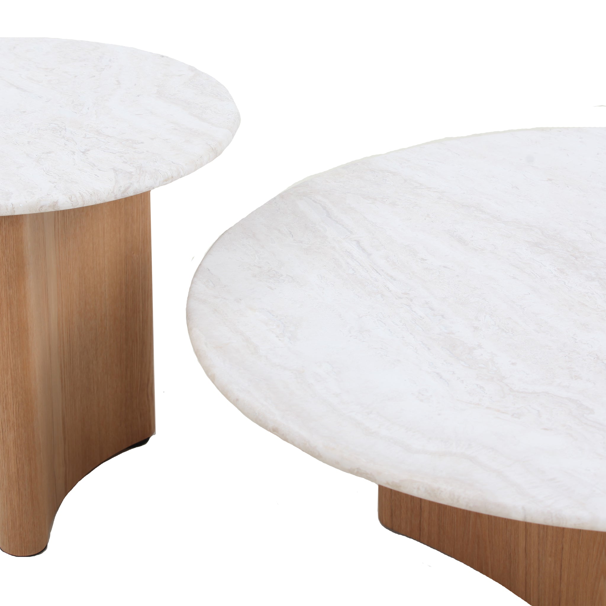 Nested Travertine Coffee Table - Natural - image 6