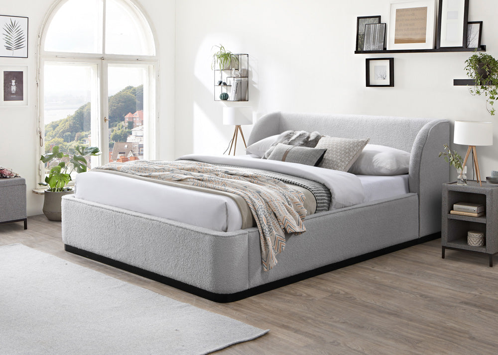 Jamar King Bed Frame - Grey