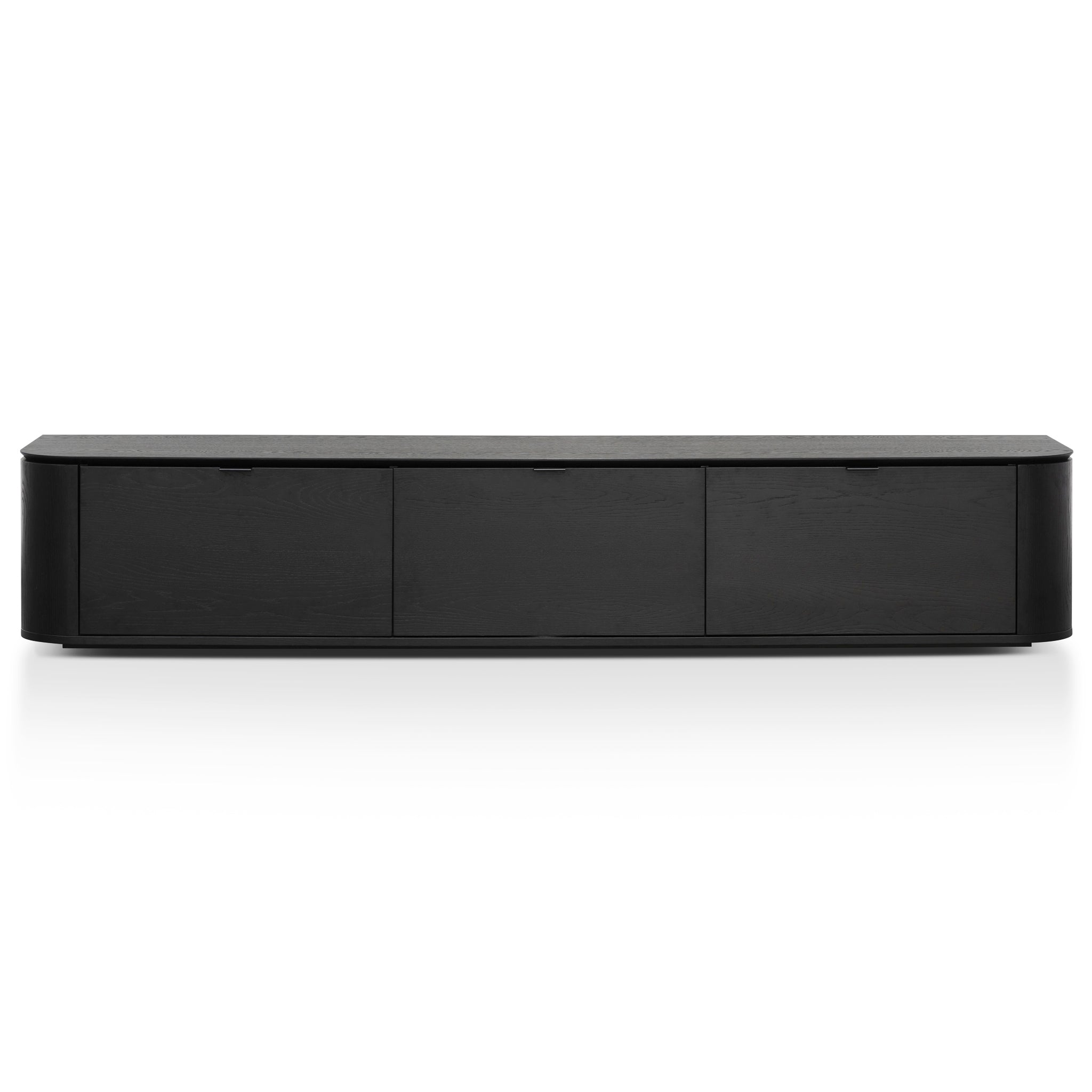 2.4m TV Entertainment Unit - Black Oak - image 2