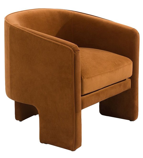 Kylie Arm Chair - Caramel Velvet