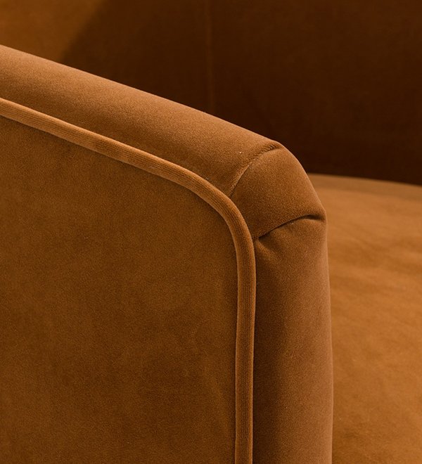 Kylie Arm Chair - Caramel Velvet