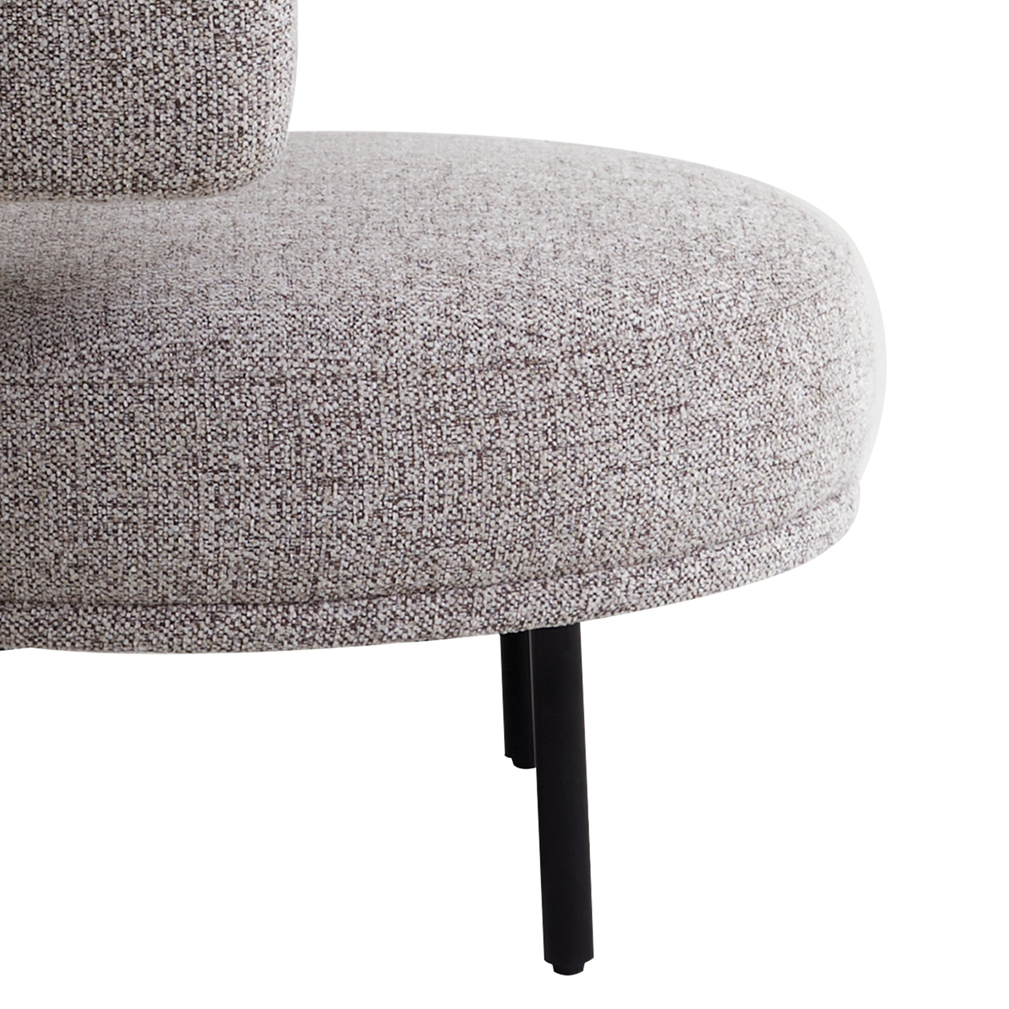 CLC10023-IG 85cm Fabric Armchair - Mountain Grey