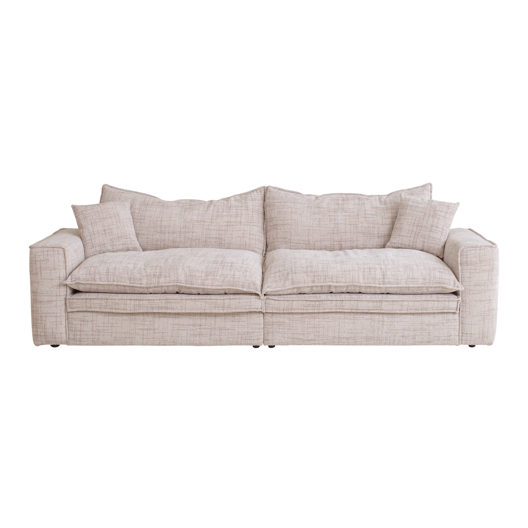2 Seater Fabric Sofa - Almond Brown