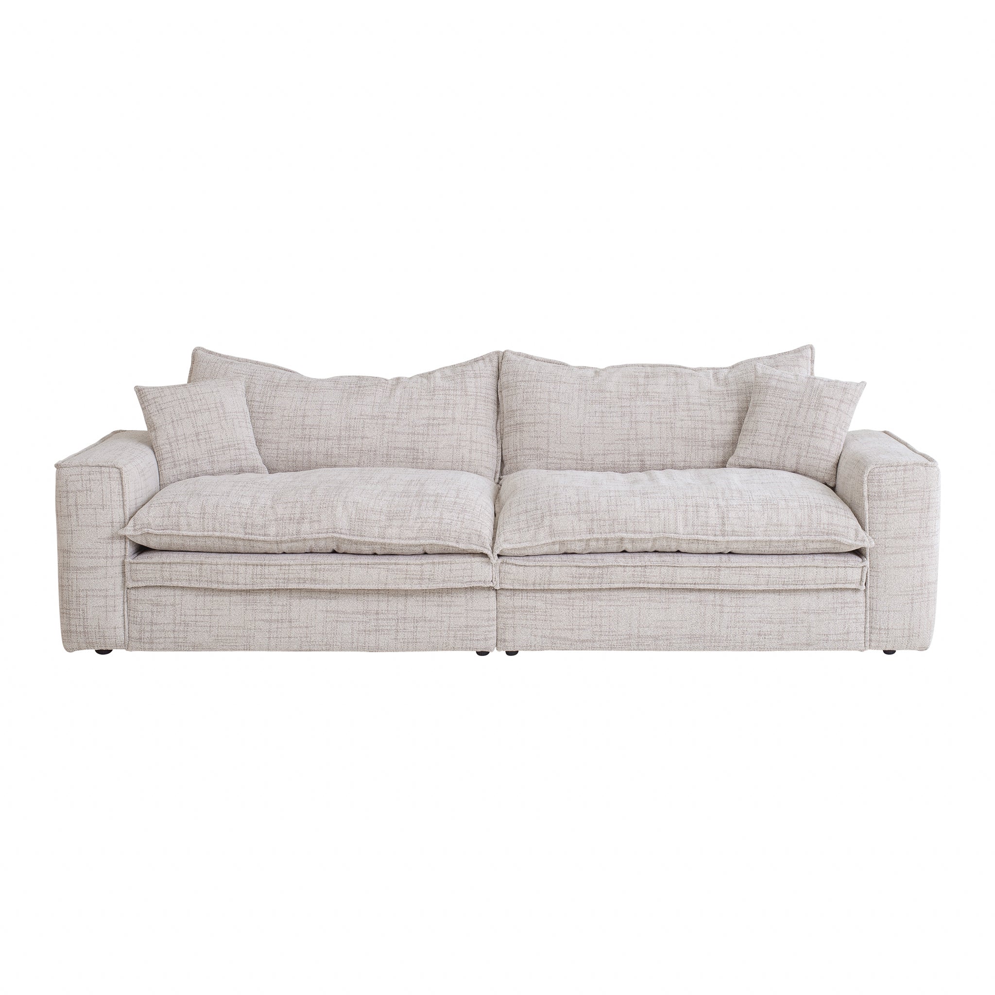 CLC10024-IG 2.96m 3 Seater Fabric Sofa - Cream