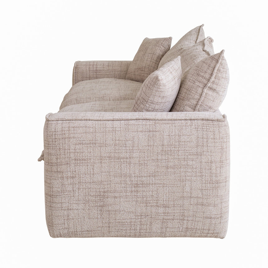 3 Seater Fabric Sofa - Cream